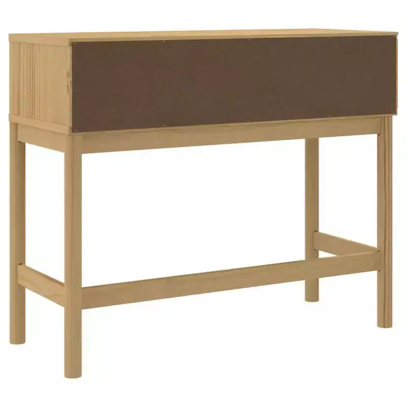 Console Meuble de Rangement Salon Couloir en Bois Massif Pin