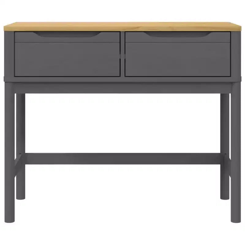 Console Meuble de Rangement Salon Couloir en Bois Massif Pin