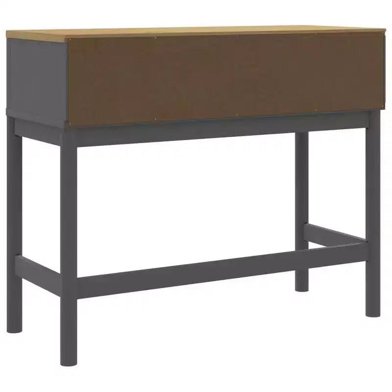 Console Meuble de Rangement Salon Couloir en Bois Massif Pin
