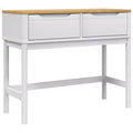 vidaXL Console Table Storage Living Room Hallway Furniture Solid Wood Pine