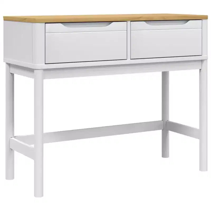 vidaXL Console Table Storage Living Room Hallway Furniture Solid Wood Pine