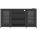 Acekool TV Stand for 65 Inch TVs, 59 Modern Media Console with Storage Cabinets & Power Ports for Living Room or Office
