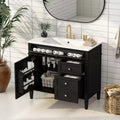 36Bathroom Vanity with Sink, Bathroom Storage Cabinet with Drawers, Single Sink Bathroom Vanity