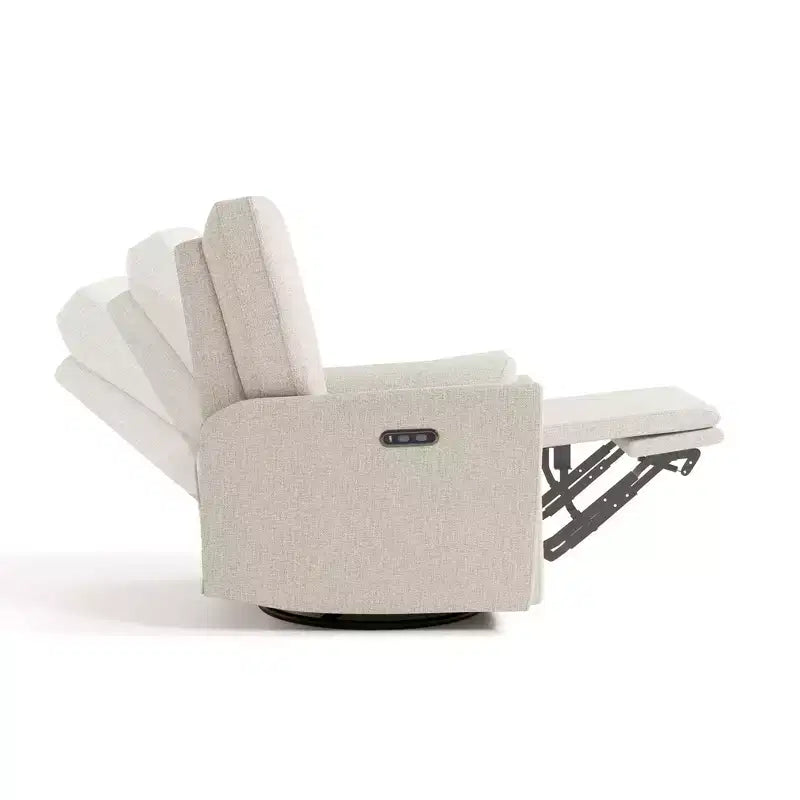 Fauteuil inclinable motorisé de luxe Santorini avec fonction pivotante et double port USB