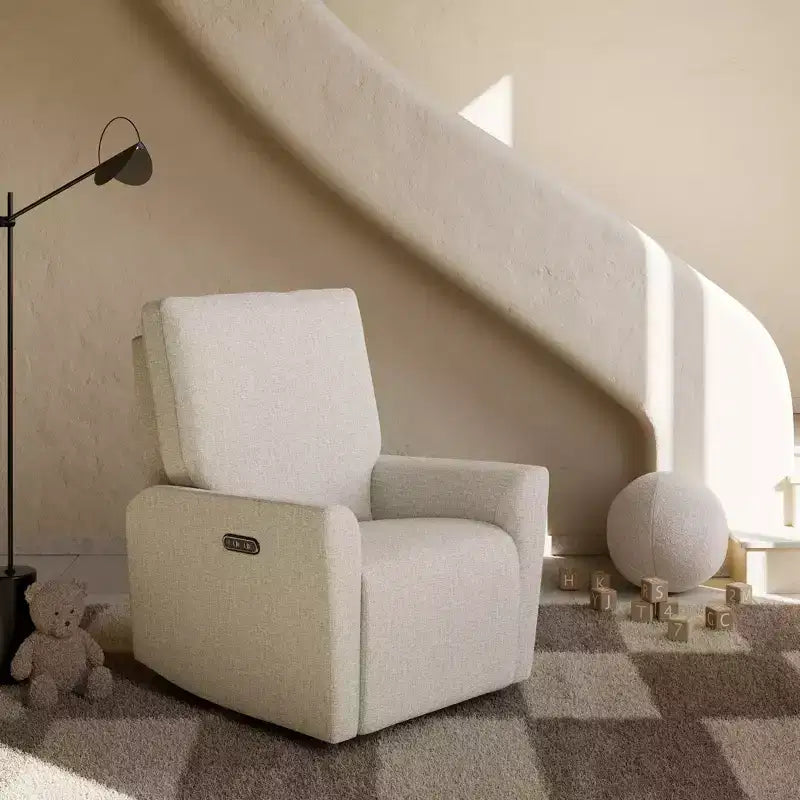Fauteuil inclinable motorisé de luxe Santorini avec fonction pivotante et double port USB