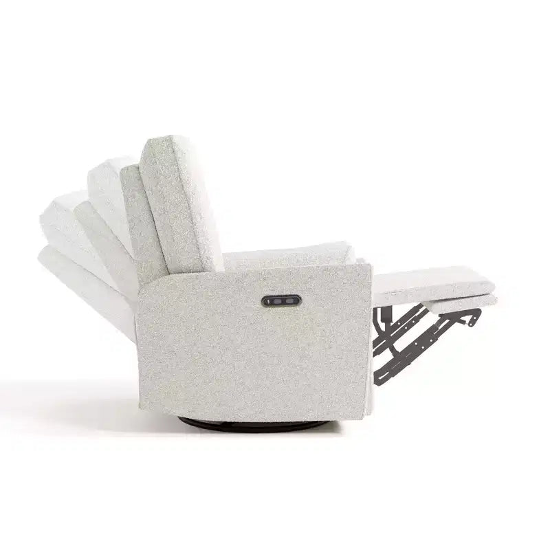 Fauteuil inclinable motorisé de luxe Santorini avec fonction pivotante et double port USB
