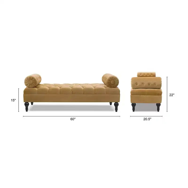 Banc d'entrée avec accoudoirs rembourrés