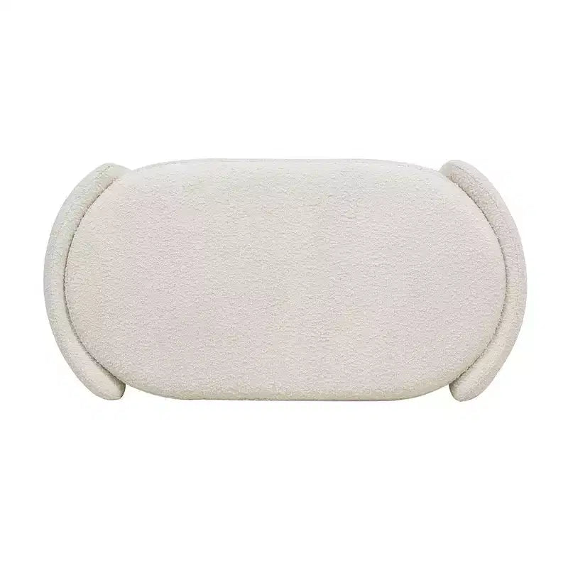 43 Banc de rangement ovale rembourré