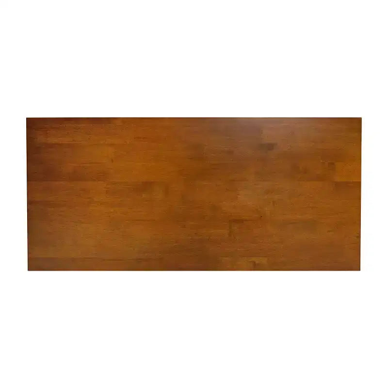 Table basse de style campagnard en bois massif avec étagère de rangement