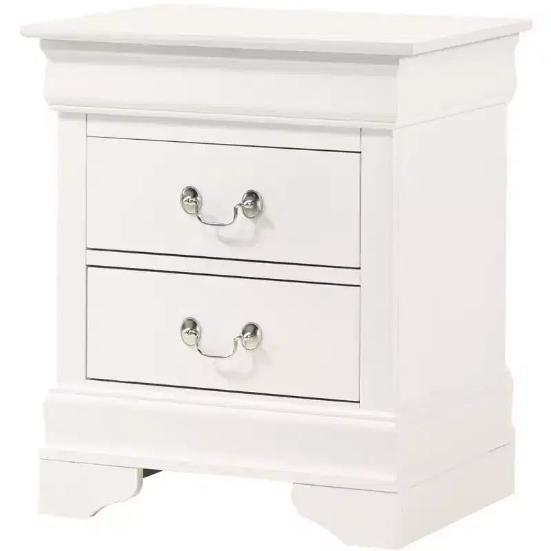 Table de chevet à 2 tiroirs (61 cm H X 53 cm L X 41 cm P)