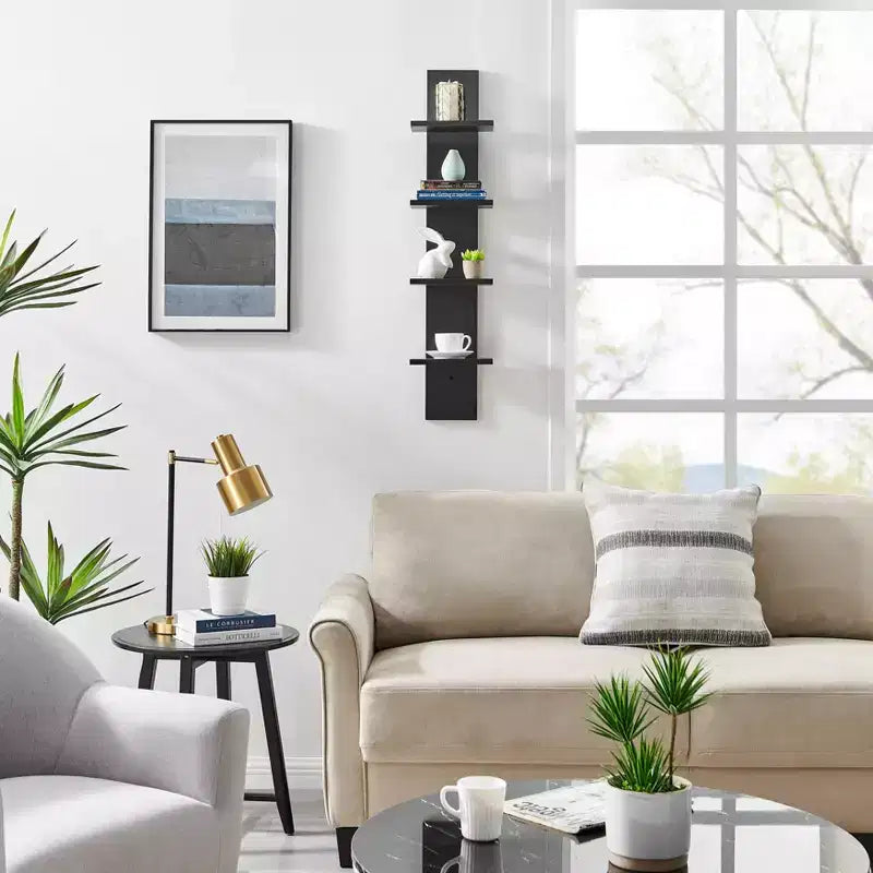 Étagère à Colonne Verticale à 4 Niveaux Utilitaire 39,5 x 9