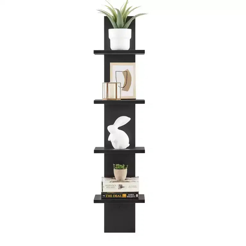 Étagère à Colonne Verticale à 4 Niveaux Utilitaire 39,5 x 9