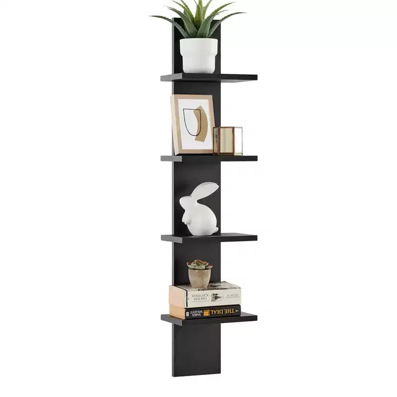 Étagère à Colonne Verticale à 4 Niveaux Utilitaire 39,5 x 9