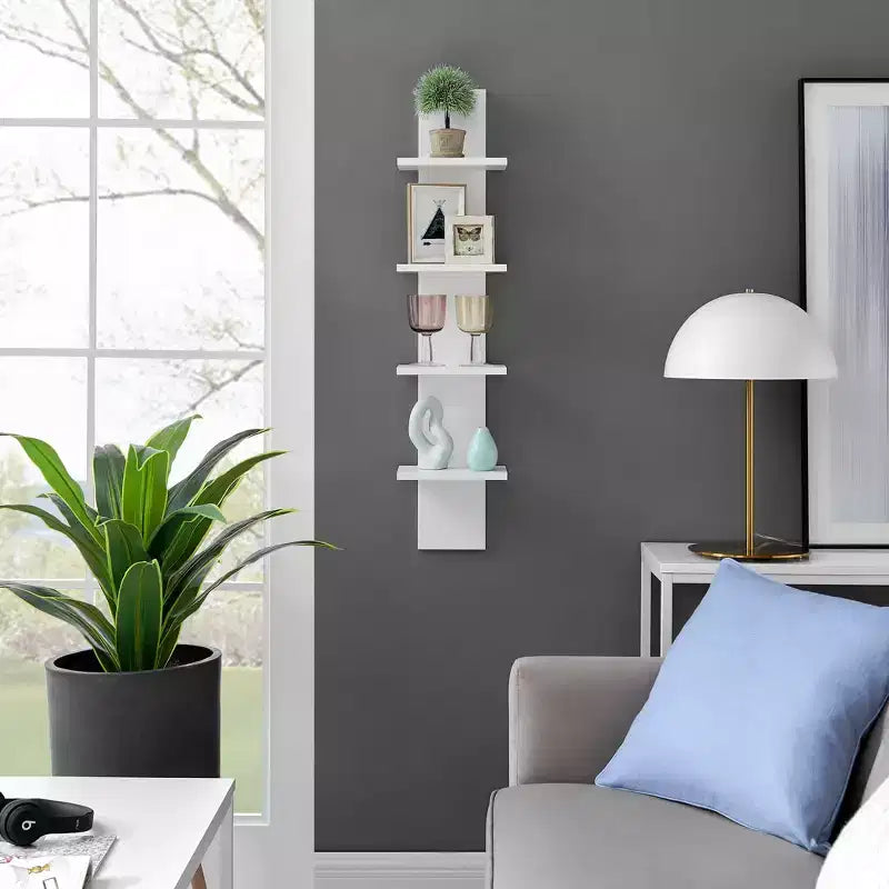 Étagère à Colonne Verticale à 4 Niveaux Utilitaire 39,5 x 9