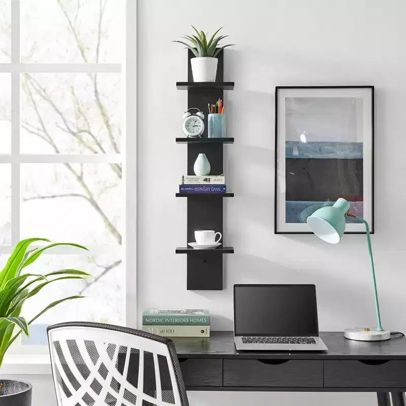 Étagère à Colonne Verticale à 4 Niveaux Utilitaire 39,5 x 9