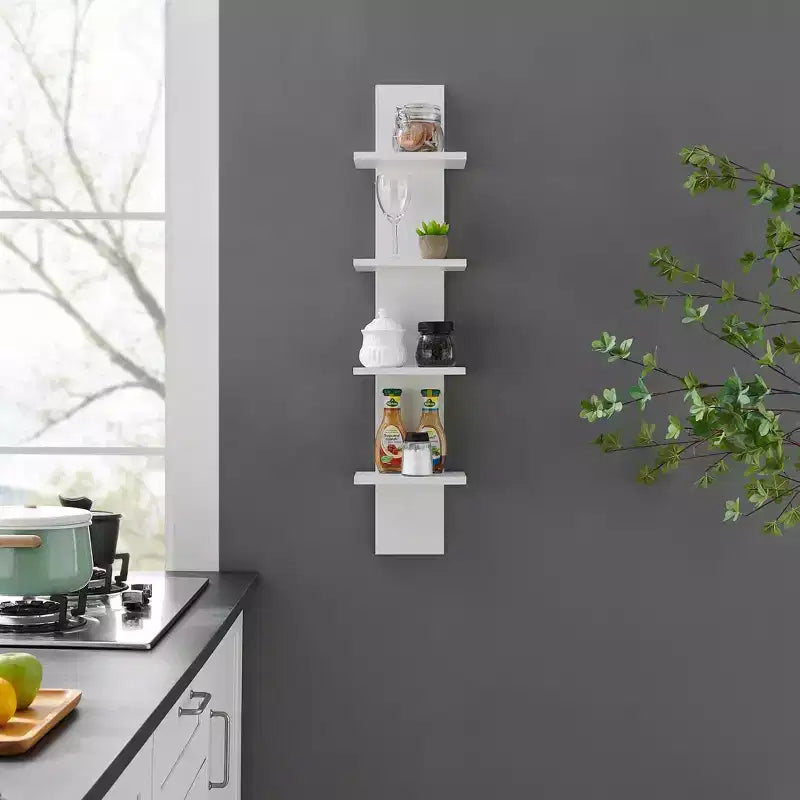 Étagère à Colonne Verticale à 4 Niveaux Utilitaire 39,5 x 9