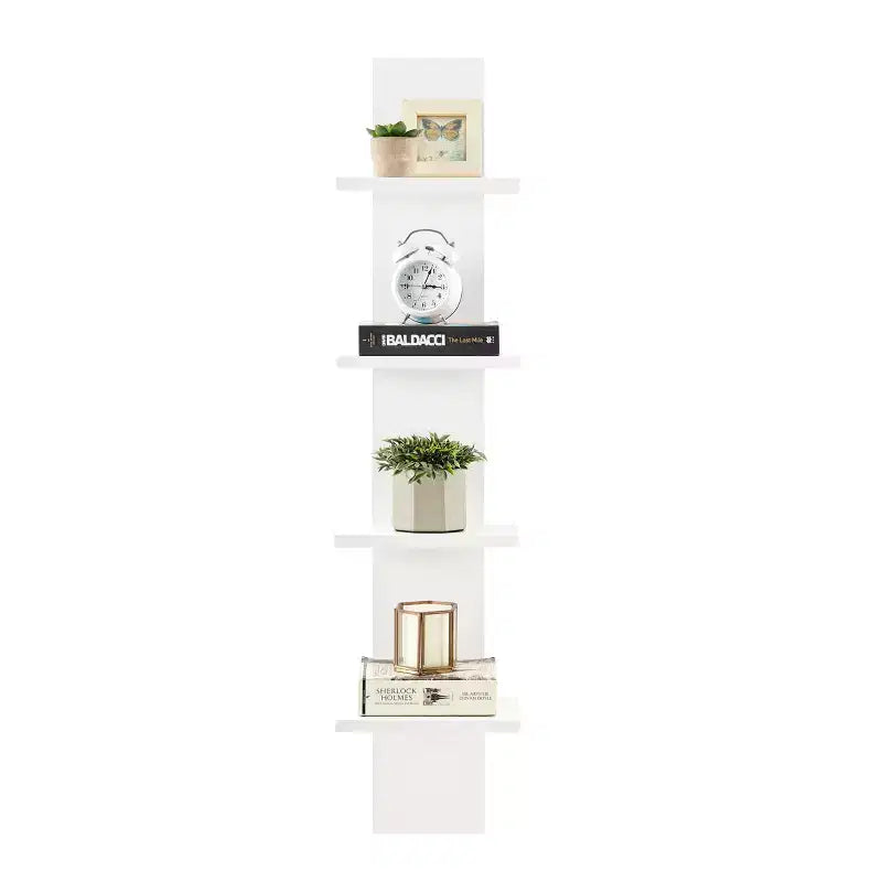 Étagère à Colonne Verticale à 4 Niveaux Utilitaire 39,5 x 9