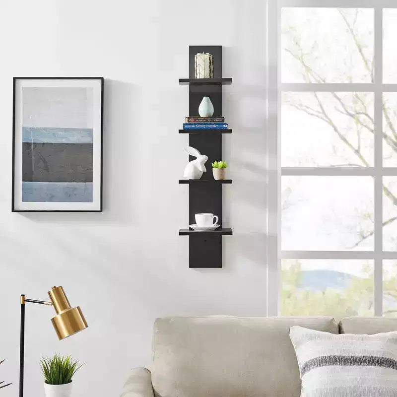 Étagère à Colonne Verticale à 4 Niveaux Utilitaire 39,5 x 9