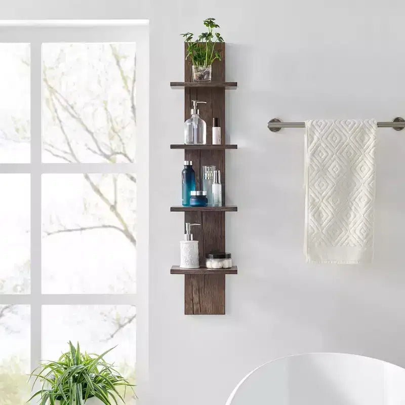 Étagère à Colonne Verticale à 4 Niveaux Utilitaire 39,5 x 9