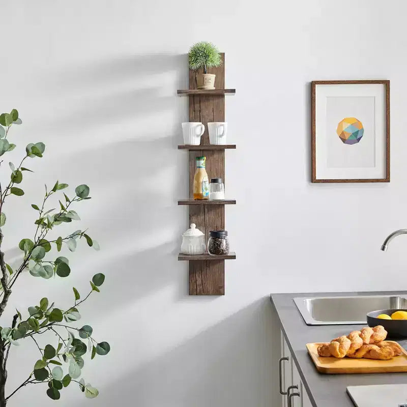 Étagère à Colonne Verticale à 4 Niveaux Utilitaire 39,5 x 9