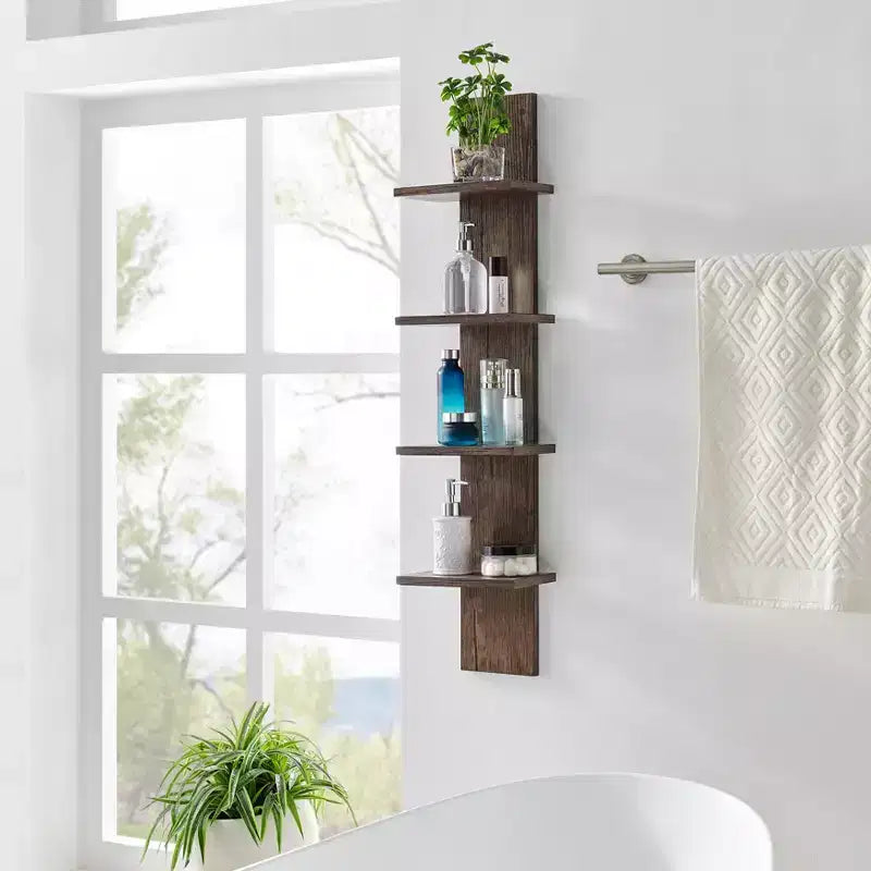 Étagère à Colonne Verticale à 4 Niveaux Utilitaire 39,5 x 9