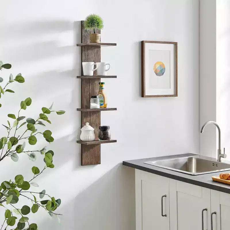 Étagère à Colonne Verticale à 4 Niveaux Utilitaire 39,5 x 9