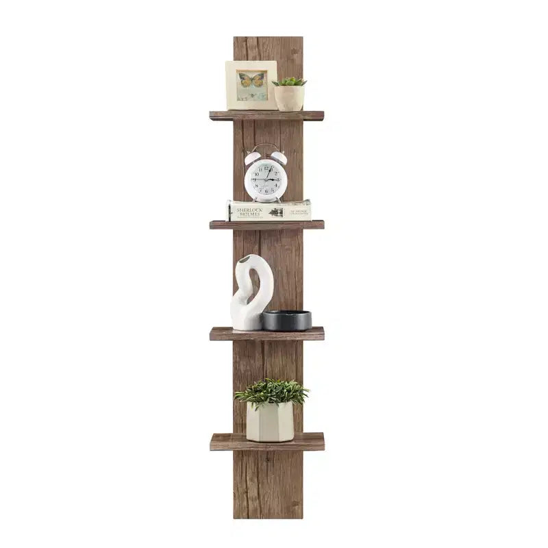 Étagère à Colonne Verticale à 4 Niveaux Utilitaire 39,5 x 9