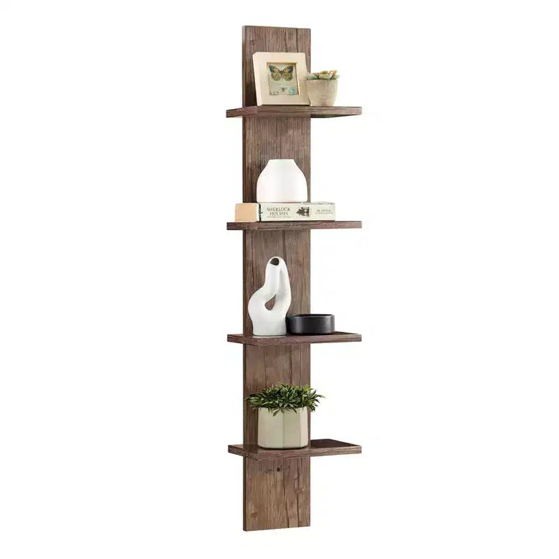 Étagère à Colonne Verticale à 4 Niveaux Utilitaire 39,5 x 9