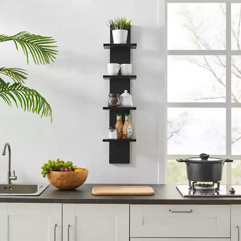 Étagère à Colonne Verticale à 4 Niveaux Utilitaire 39,5 x 9