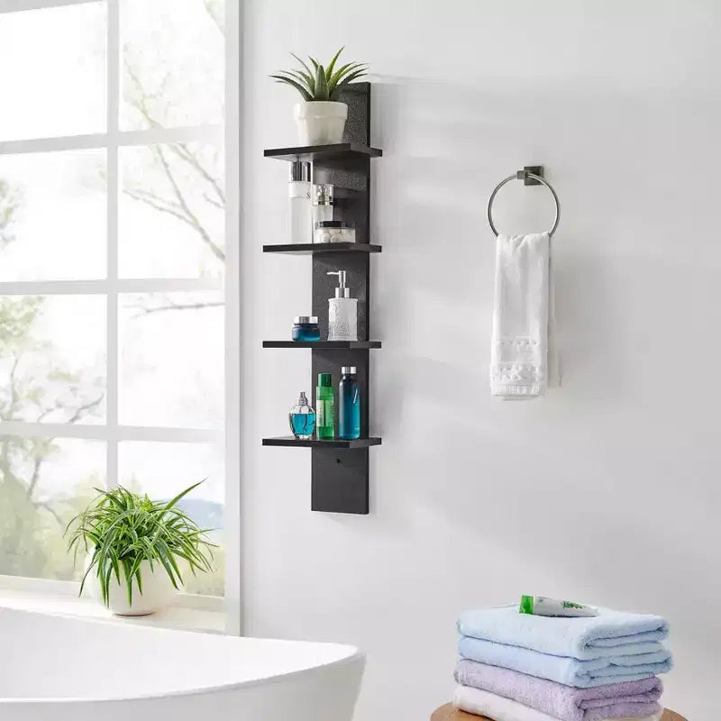 Étagère à Colonne Verticale à 4 Niveaux Utilitaire 39,5 x 9