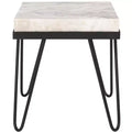 Jada Stone Top Accent Table - ACC3705 - Multi Grey/Black - Safavieh