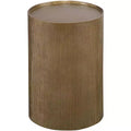 Uttermost Glam Aluminum Round Accent Table 12 Wide Antique Gold for Living Room Bedroom Bedside Entryway House Office Bathroom